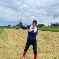 稲刈り時期と言えば🐍